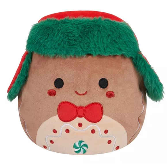 ⚡️NWT 8” Peterson the Gingerbread Boy with Trapper Hat Christmas Squishmallow - Picture 4 of 6